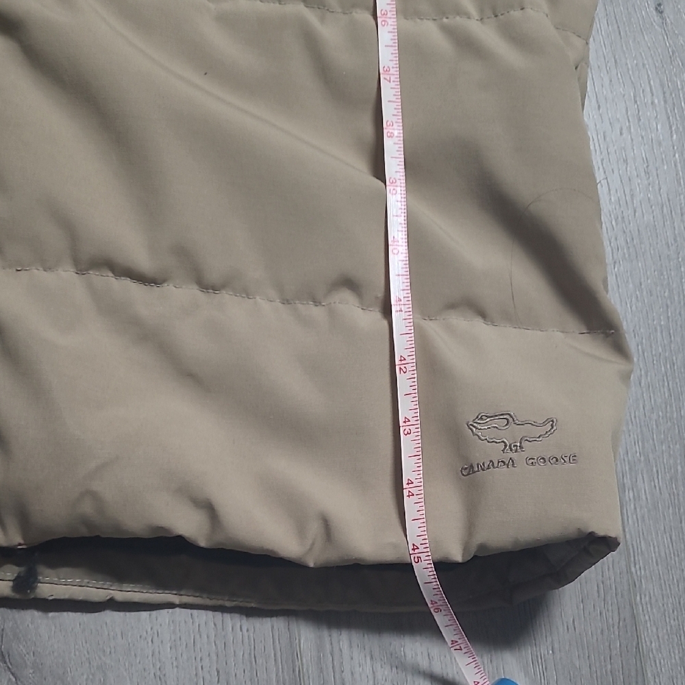 Canada Goose Tan Parka with Fur Trim Style 3035L - Picture 10 of 16